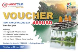 Handetour Voucher is sponsored in Mumbai India on Dec 07 2026